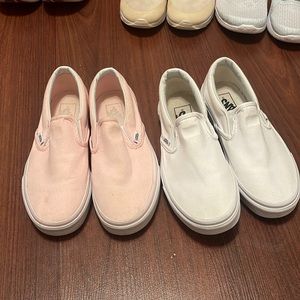 Pink and white vans bundle